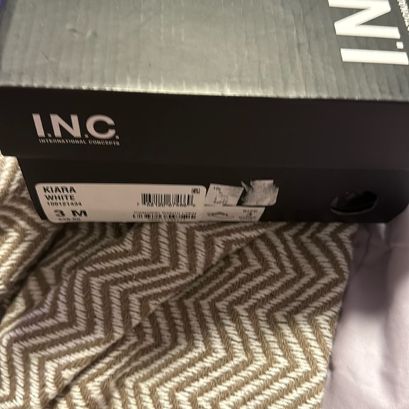 INC International Concepts White and Tan Sandals - Picture 5 of 5